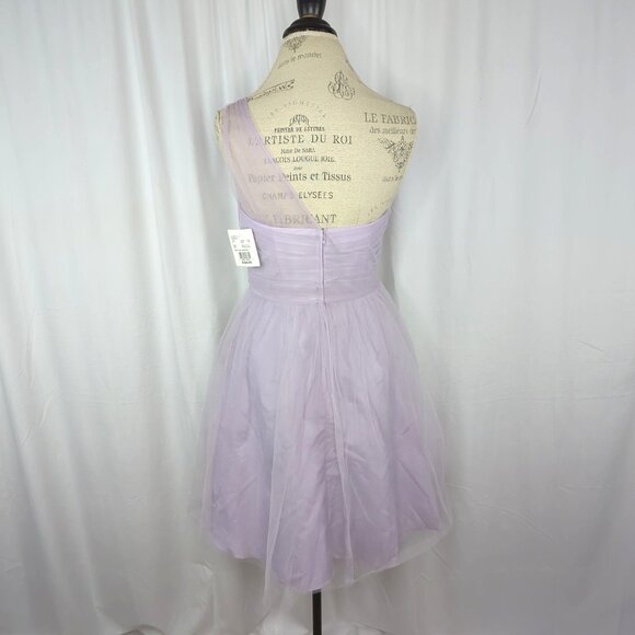 Davids Bridal Formal Purple Dress Small 4 Short Prom - Picture 6 of 9